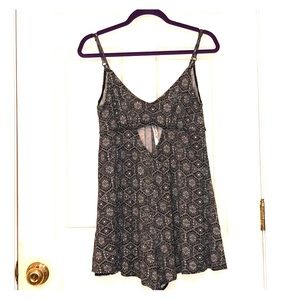 Black and white RVCA romper